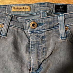 Light blue jeans "the Stevie Ankle" Slim Straight Leg size 28